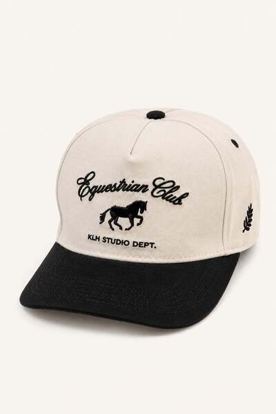 Külah Klh Studio Dept. Equestrian Club Contrast Visor Hat |   Unisex - Adjust...