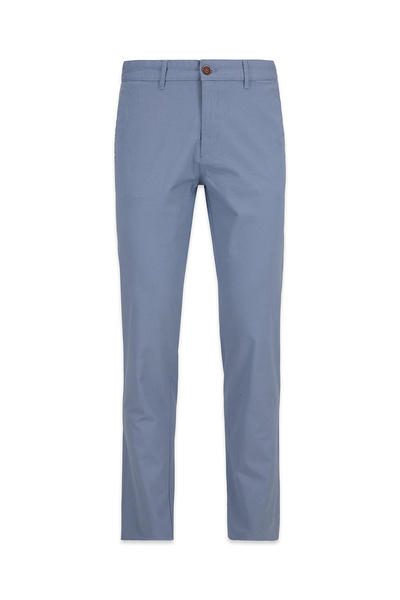 Kiğılı Regular Fit Standard Cut Lycra Stretch Canvas / Chino Trousers with Si...
