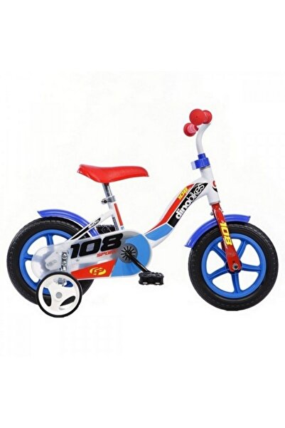 Evelise Bicicletă pentru copii Dino Bikes 10 "108 Sport alb și albastru