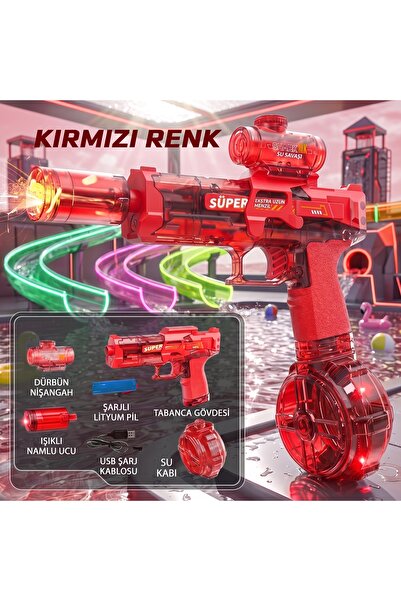 Numaca Sesli Işıklı Geri Tepme Efektli Tam Otomatik Su Tabancası Yeni Nesil S...