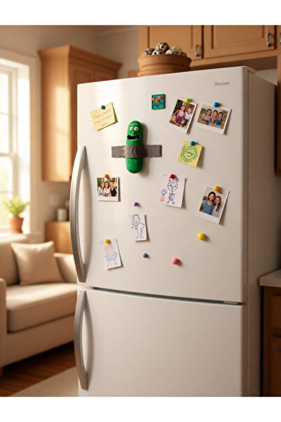 Genel Markalar Rick and Morty Turşu Magnet - Pickle Fridge Magnet