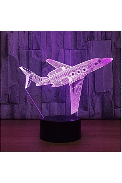 Generic Brand Night Light Cool Plane 3D LED Night Light Creative 3D Illusion ...
