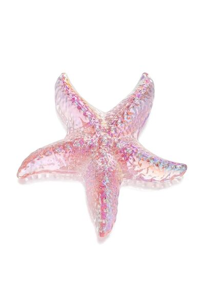 Generic 2.8 Inch Glass Starfish Figurine, Handmade Blown Glass Starfish Figur...