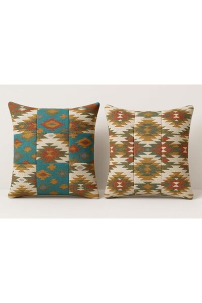 Generic Brand Premium Boho Kilim Cushion Covers (Set of 2) – Luxury Woven Dec...