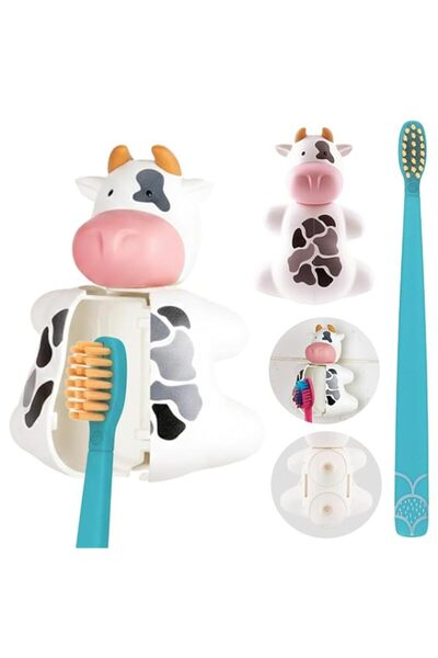 Generic Flipper Hygienic Kids Toothbrush Holder with Suction Cups, One Touch ...