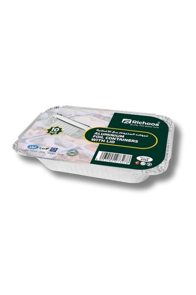 Generic Aluminum foil container 8368 with LID – 1 x 25 PCS – Premium Quality ...