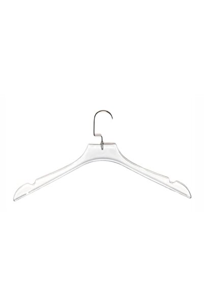 Generic Premium clear acrylic non-slip hangers 5 pack clear acrylic clothes h...