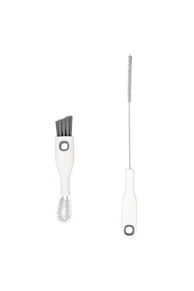 Generic TORMEN 2 in 1 Cup Lid cleaning Brush Set, Flexible Baby Bottle Cleane...