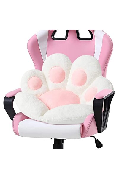 Generic Brand Ditucu Cat Paw Cushion Kawaii Chair Cushions 27.5 x 23.6 inch C...