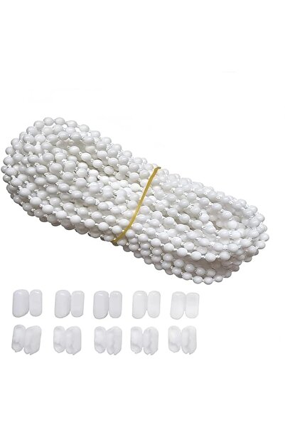 Generic Brand Universal 10m Roller Blind Cord with 10 Plastic Connectors, Whi...