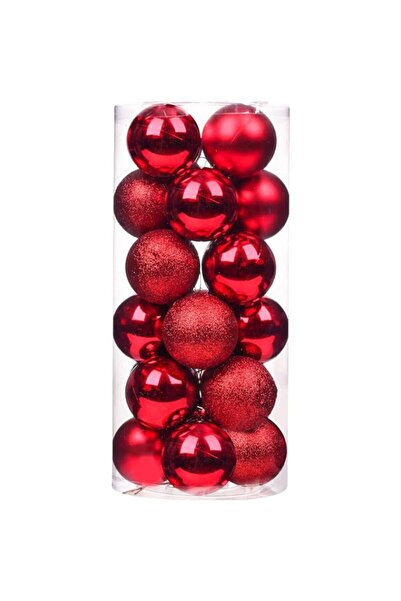 Generic Brand Emopeak 24Pcs Red Christmas Ornaments for Tree Decor, 1.2Inch M...