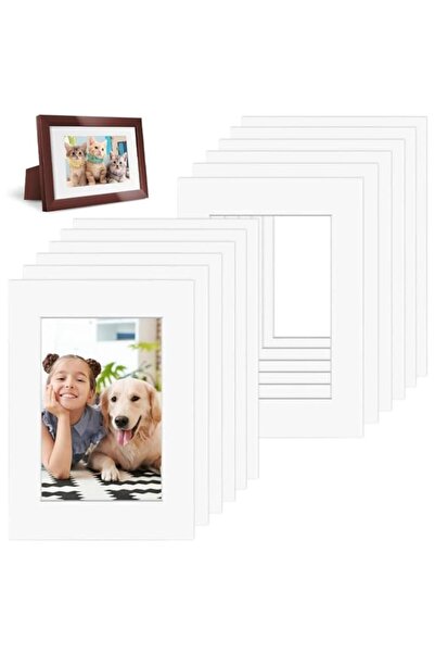 Generic Brand 12Pcs Picture Mounts, A3 White Photo Mounts, Photo Frame Stand ...