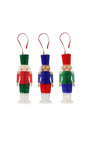 Generic Brand Meri Meri Honeycomb Nutcracker Hanging Decoration Tags