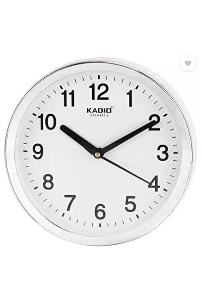 Generic Kadio Analog 20 cm X 20 cm Wall Clock (White, with Glass, Standard)