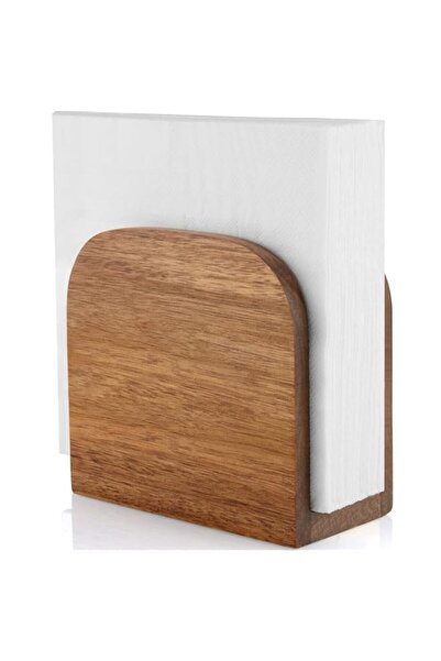 Generic Wooden Standing Napkin Holder – Upright Tabletop Dispenser for Kitche...