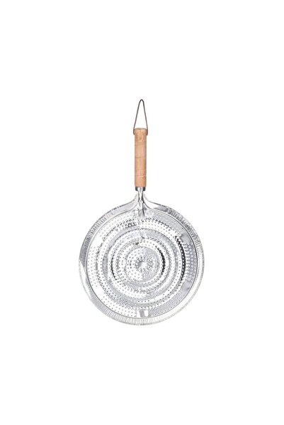 Generic Brand Ring Heat Diffuser With Wooden Handle Silver
