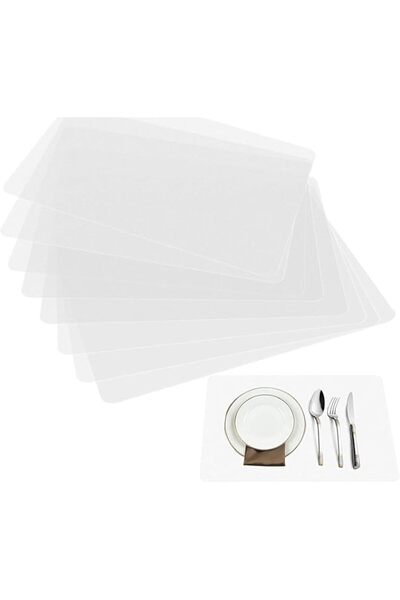 Generic Clear Placemats, Translucent Plastic Placemats for Dining Table, Keep...