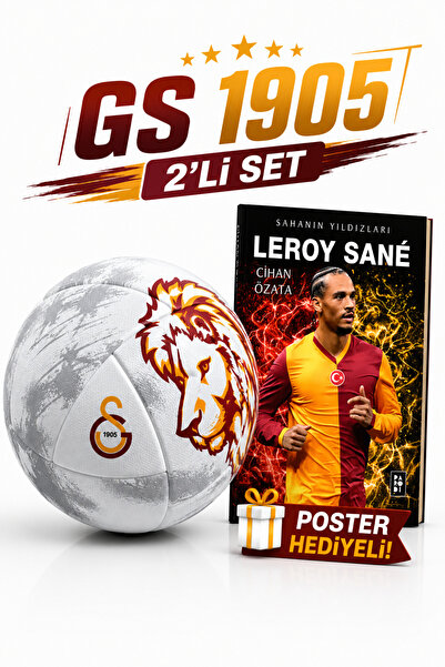 Galatasaray Velocity GS 1905 Futbol Topu No:5 Yeni Sezon + Futbolcu Kitabı Poster Hediyeli – Leroy Sane