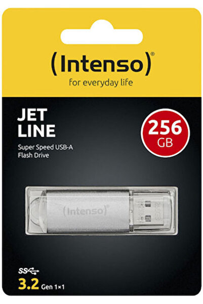 Intenso Jet Line 256GB USB 3.2 USB Stick Ασημί