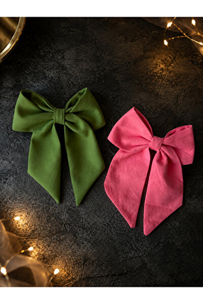 vikivin bebe Set of 2 Large Bowknot Automatic Hair Clips for Women and Childr...