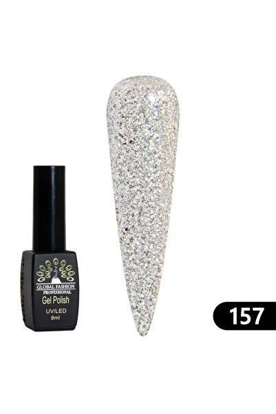 global fashion Set 2 x Oja semipermanenta BLACK ELITE, 8 ml,157