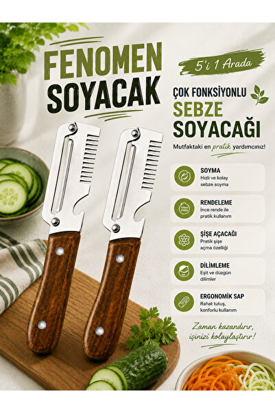 Mayaglory ( 2 Adet ) Fenomen Soyacak Meyve Sebze Soyucağı - Kavanoz Açacağı K...