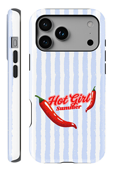 WANNA PROTECT iPhone 17 Pro Max Hot Girl Çift Katmanlı Tam Kaplayan Baskı Par...