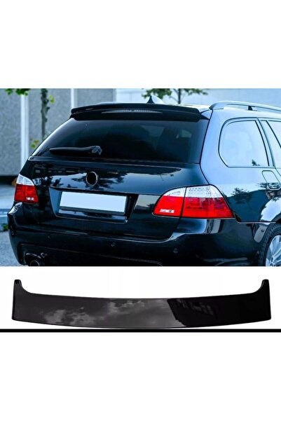 Aftermarket Спойлер лип / спойлер за задно стъкло BMW E61 комби, гланцово чер...