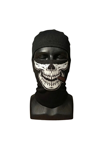 Unisex Kuru Kafa Puro Baskılı Balaklava 1 Adet Tek Beden Viskoz Kask İçi Outdoor Maske