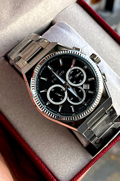FERRO Men's wristwatch steel band 2 years warranty waterproof boxed