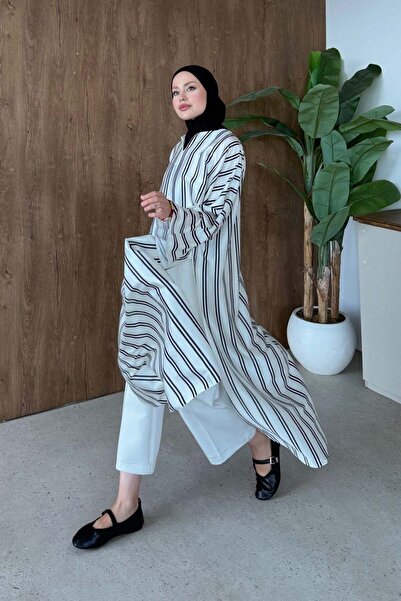 Hazamoda Salmon Tunic White