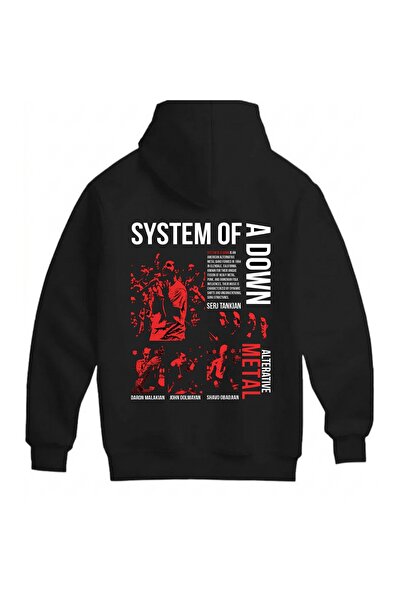 SVART WEAR System of a down Printed Unisex Oversize 100% Cotton Sweatshirt