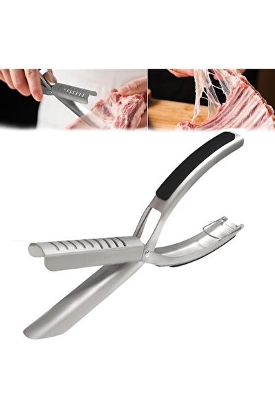 Generic Rib Membrane Removal Tool, Stainless Steel BBQ Rib Skinner with Curve...