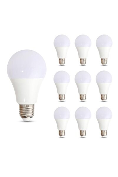 Generic LED Bulb [Pack of 10] E27 12W, 1200 Lumens Bright White 6500K, 60W Eq...