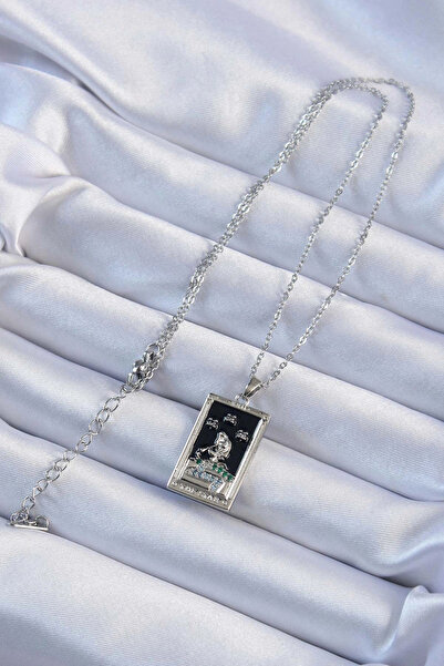 online kapsulavm avm alışveriş 316L Steel Chain Silver Color Zircon Stone Bla...