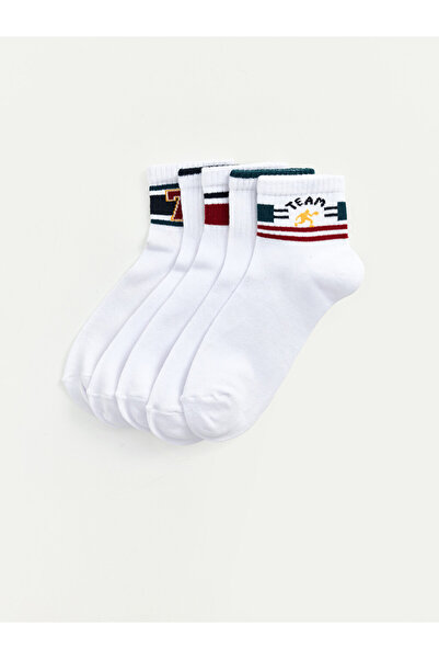 LC Waikiki Timeless Clothing & Timeless Choices Embroidered Boys' Socks 5-Pie...