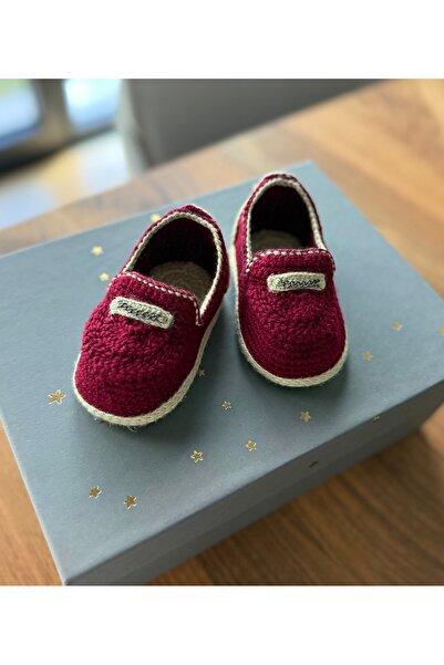 nimetabla 6-9 Months (11 cm) Hand Knitted Baby Booties