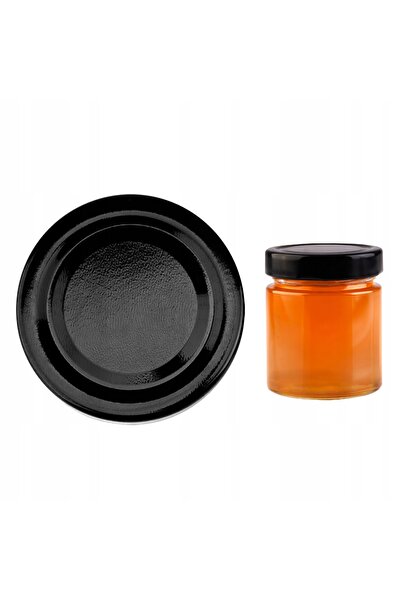 SuperButelki Set Capace Inalte din Plastic cu 4 Prinderi, Fi 66 mm, Negru, pe...