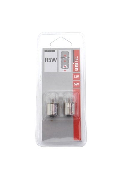 OEM Unitec R5W car position bulb, 5 W, 12 V, set of 2 pieces