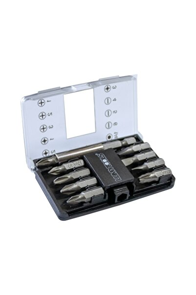 OEM 8-bit screwdriver set, Lumytools LT66098, with magnetic extension, 10 pieces