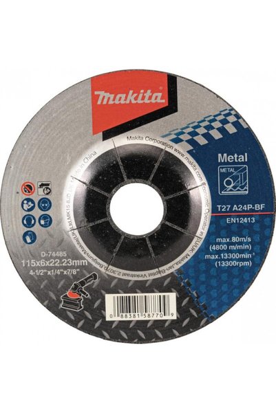 OEM Metal polishing disc, Makita A24P, 115 x 22.23 x 6 mm
