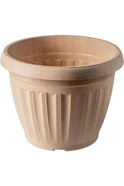 OEM Ghiveci din plastic Critex Infinity, interior / exterior, rotund, crem, D...