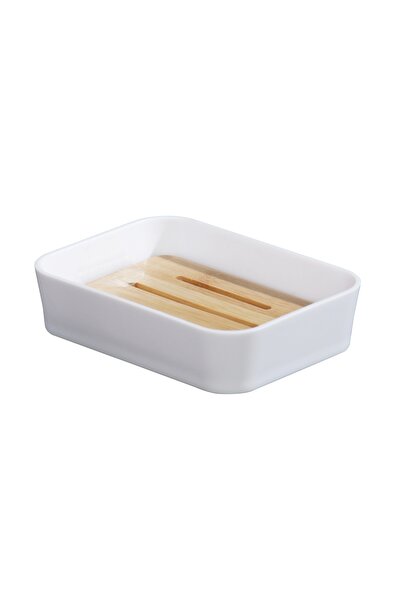 OEM Kadda Wood soap dish BPO-2706-1D, white