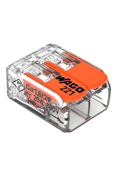 OEM Conector Wago 221-412, 2 fire, 0.2-4 mmp, set 100 bucati
