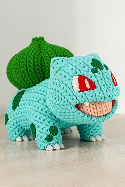Hunga Pokemon Bulbasaur Örgü Görünümlü Figür