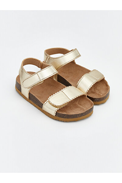 LC Waikiki Faux Leather Baby Girls' Sandals
