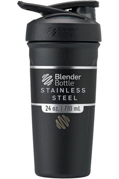GENERAL Strada Shaker Insulated Stainless Steel Water Bottle with Wire Whisk ...