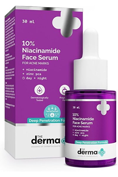 The Derma Co 10% Niacinamide Face Serum with Zinc PCA, Deep Penetration Formu...