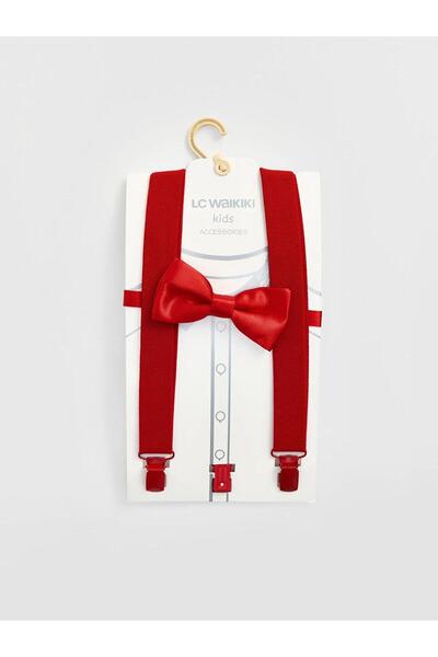 LC Waikiki Baby Boy Pants, Suspenders and Bow Tie (W6)