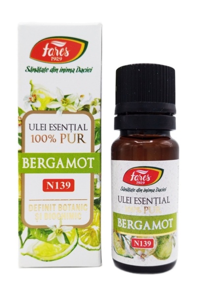 Fares Ulei esențial bergamot 100% pur, pentru uz intern si extern 10ml